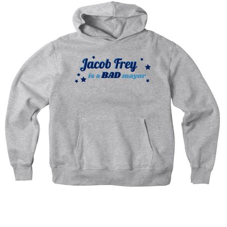Tell Jacob Frey, a Athletic Heather Premium Heavyweight Pullover Hoodie