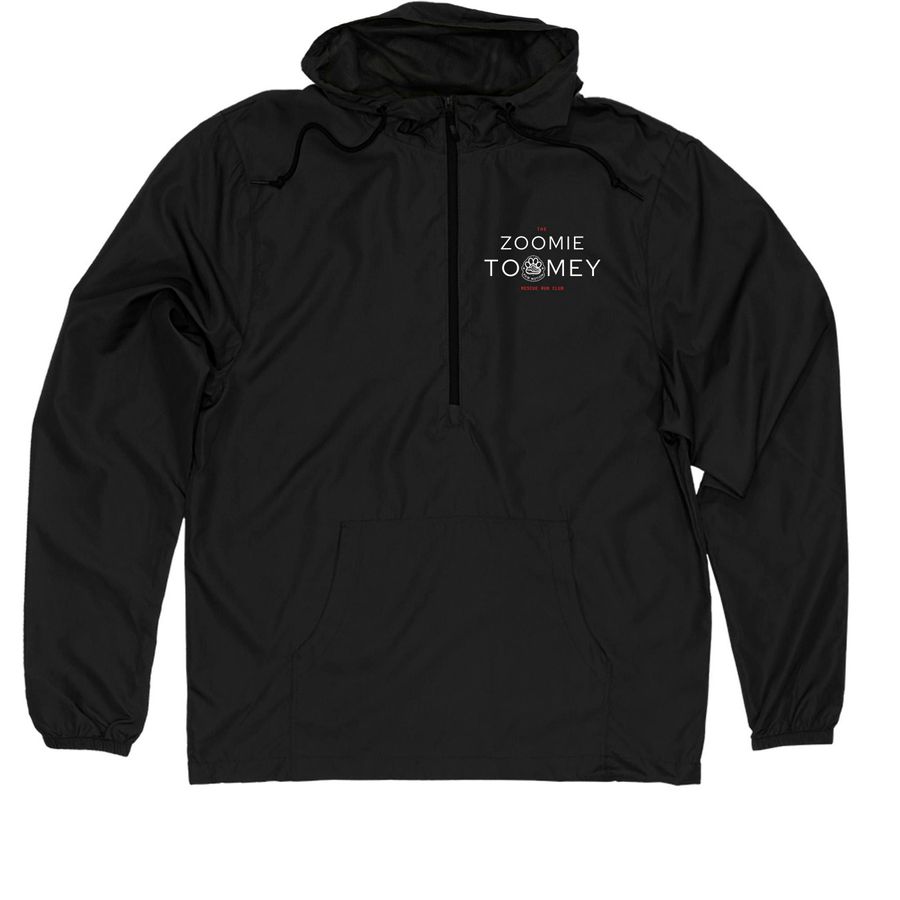 The MOTION Quarter Zip, a Black Quarter-Zip Windbreaker