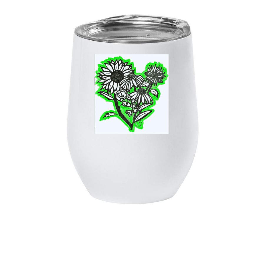 Heather, a White Insulated Wine Cup