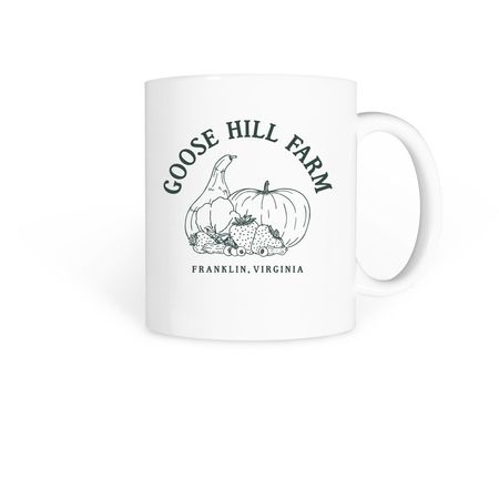 Goose Hill Farm Coffee Mug, a White Coffee Mug