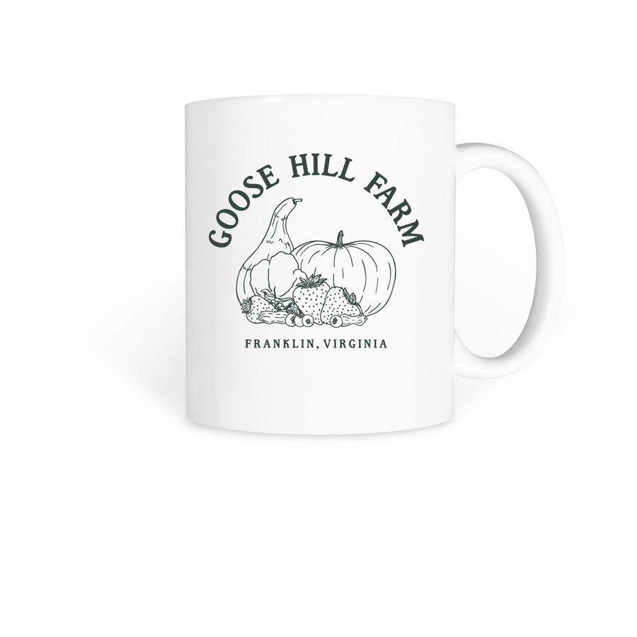 Goose Hill Farm Coffee Mug, a White Coffee Mug