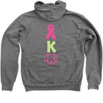 Team K-Dog Merchandise&nbsp;, a Deep Heather Zip Up Hoodie (back-view)