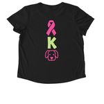 Team K-Dog Merchandise&nbsp;, a Deep Black Allmade Eco Triblend Women?s Scoop Neck Tee (back-view)