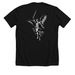 WRTHY Classic Street Wear, a Solid Black Blend Premium Unisex Tee (back-view)