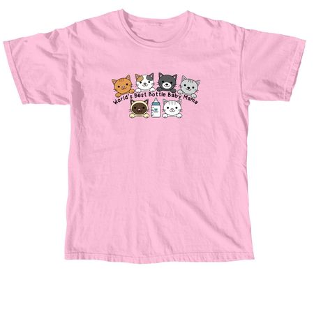 Worlds Best Bottle Baby Mama, a Blossom Comfort Colors Unisex Tee