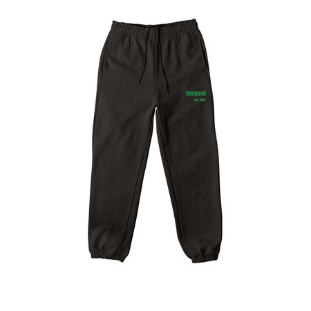 Sweats Small Font Green, a Black Premium Heavyweight Jogger