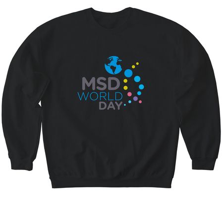 MSD World Day 2025, a Black Softstyle Crewneck Sweatshirt