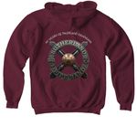 Sutherland 90th - Back Print Tops, a Maroon Softstyle Youth Pullover Hoodie (back-view)