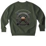 Sutherland 90th - Back Print Tops, a Khaki Green Stanley/Stella Unisex Changer 2.0 Crewneck Sweatshirt (back-view)