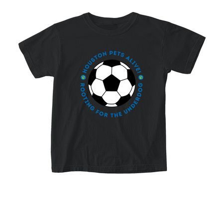 Rooting for the Underdog, a Black Comfort Colors Youth Tee