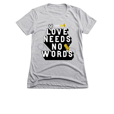 GRIN2B Awareness Week 2026, a Dark Heather Grey Women's Slim Fit Tee