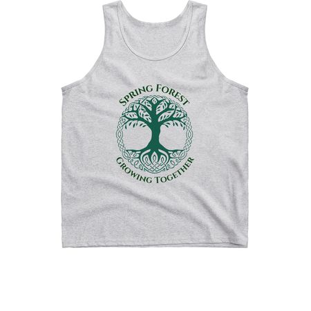 Spring Forest: Growing Together, a Sport Grey Classic Unisex Tank Top