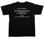 100 Difference Makers Challenge&nbsp;, a Black Comfort Colors Unisex Tee (back-view)