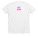 Walkers For Knockers, a Solid White Blend Premium Unisex Tee (back-view)