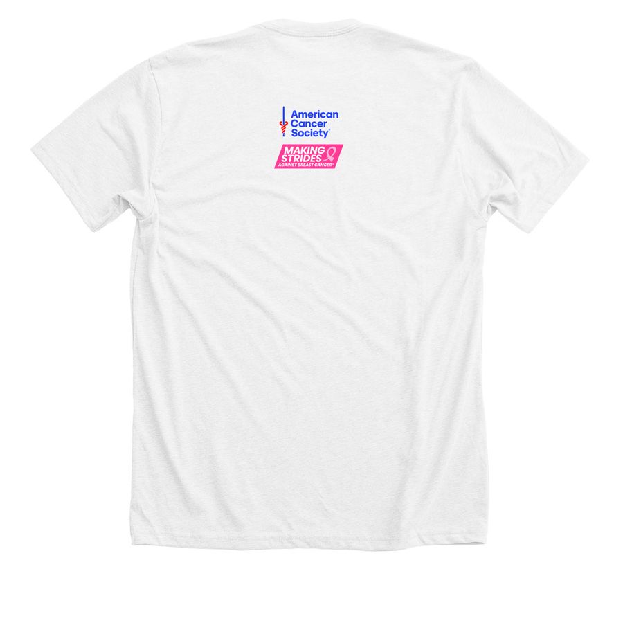 Walkers For Knockers, a Solid White Blend Premium Unisex Tee (back-view)