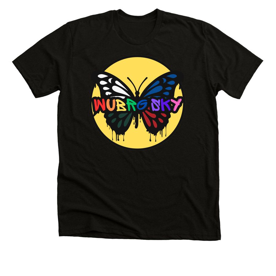 WUBRG Sky - Pride 2026, a Black Heather Premium Unisex Tee