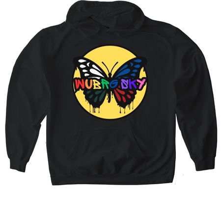 WUBRG Sky - Pride 2026, a Black Gildan Softstyle Pullover Hoodie