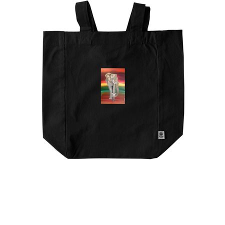 Never Forget, a Black Recycled Cotton Tote Bag