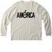 Am?rica Long Sleeve, a Natural Raw Stanley/Stella Unisex Freestyler Heavyweight Long Sleeve Tee