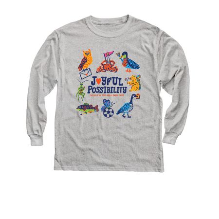 Joyful Possibility, a Sport Grey Youth Long Sleeve Tee