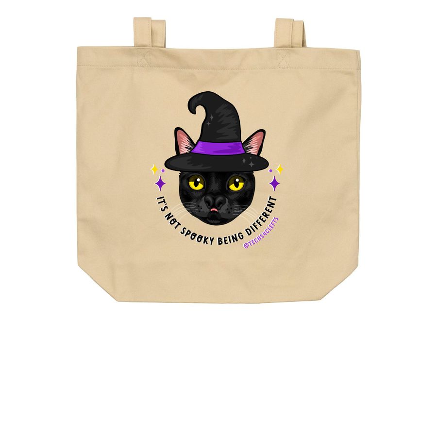 Halloween 2024 LucyBesch x T4C, a Oyster Organic Cotton Tote Bag