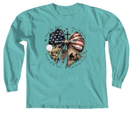 SHS Faith ? Family ? Freedom Collection, a Seafoam Comfort Colors Long Sleeve Tee