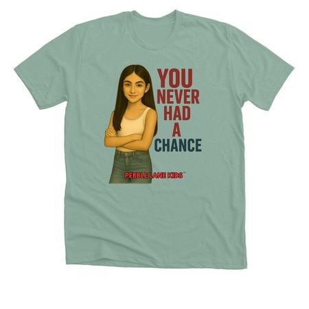 Gina - You Never Had A Chance, a Heather Dusty Blue Premium Unisex Tee