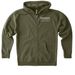 Apparel with a white front and back logo!, a Army Heavyweight Zip Up Hoodie