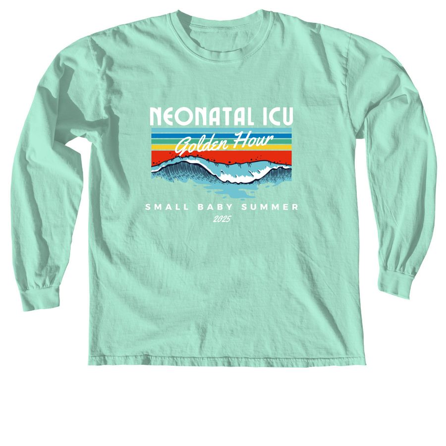 Golden Hour/Small Baby Summer, a Island Reef Comfort Colors Long Sleeve Tee