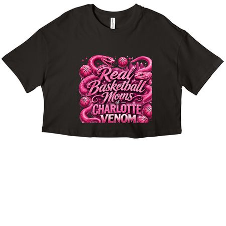 Real Basketball Moms, a Black Women?s Cropped Cotton Tee