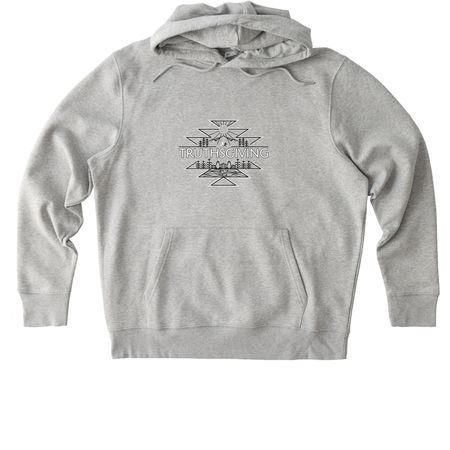 Truthsgiving through Movement, a Heather Grey Stanley/Stella Unisex Cruiser 2.0 Pullover Hoodie