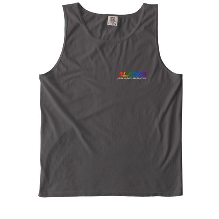 Alaska Pride Hockey, a Pepper Comfort Colors Tank Top