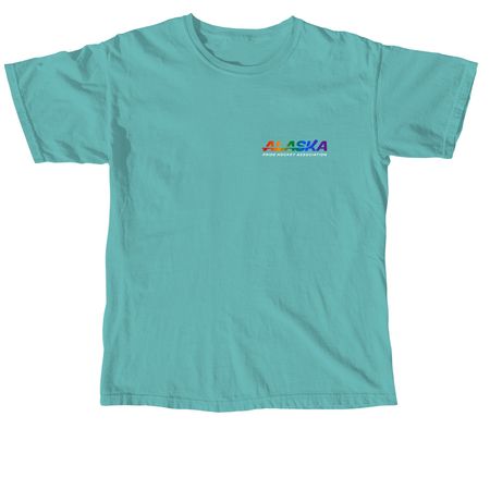 Alaska Pride Hockey, a Seafoam Comfort Colors Unisex Tee