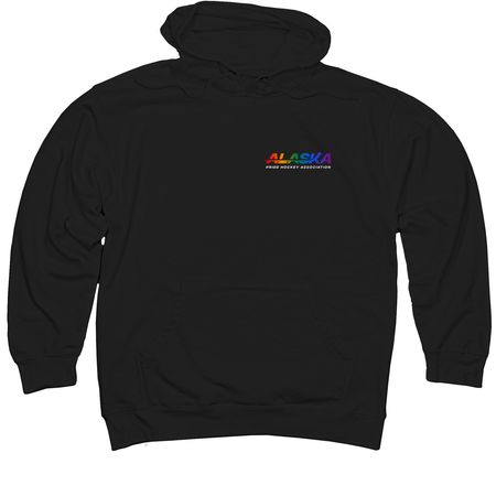 Alaska Pride Hockey, a Black Midweight Pullover Hoodie