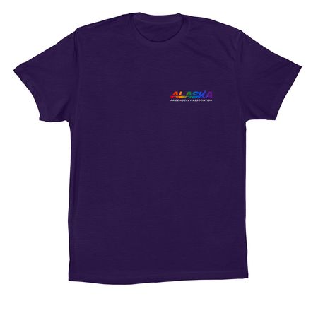 Alaska Pride Hockey, a Team Purple Premium Cotton Tee