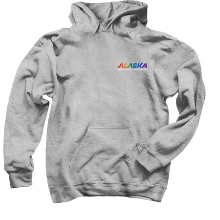 Alaska Pride Hockey, a Sport Grey Pullover Hoodie