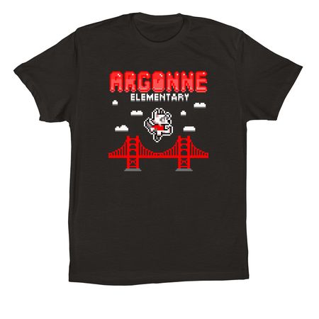 Game On, Argonne!, a Black Premium Cotton Tee