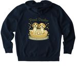 Treat Dealer, a French Navy Stanley/Stella Unisex Cultivator 2.0 Zip Up Pullover Hoodie (back-view)