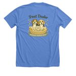 Treat Dealer, a Heather Columbia Blue Premium Unisex Tee (back-view)
