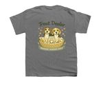 Treat Dealer, a Charcoal Youth Unisex Tee (back-view)
