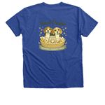Treat Dealer, a Heather True Royal Premium V-Neck Tee (back-view)