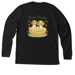 Treat Dealer, a Solid Black Blend Premium Long Sleeve Tee (back-view)