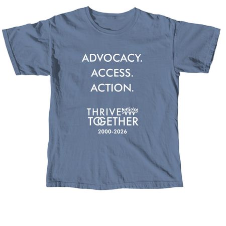Advocacy Access Action, a Blue Jean Comfort Colors Unisex Tee