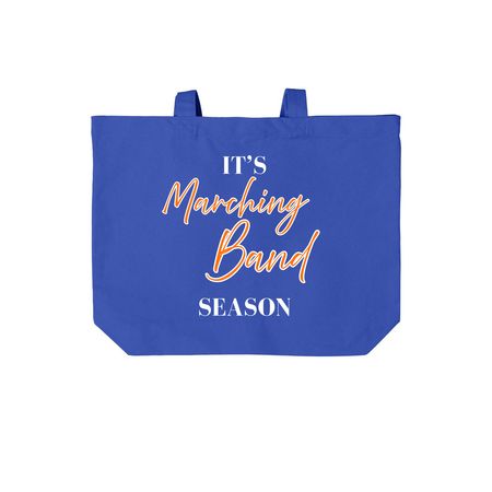 Marching for Music Scholarships, a True Royal Cotton Canvas Tote Bag