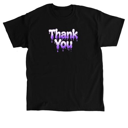 Thank You Tee, a Black Classic Unisex Tee