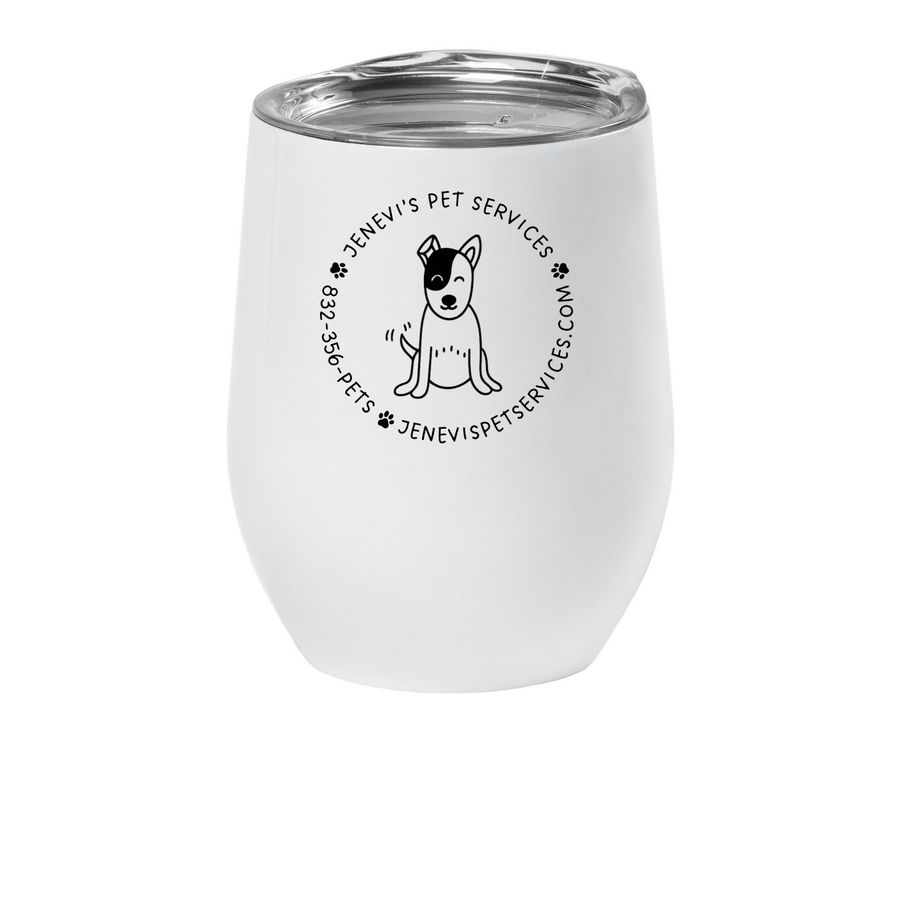 JPS Wine Tumblers, a White Insulated Wine Cup