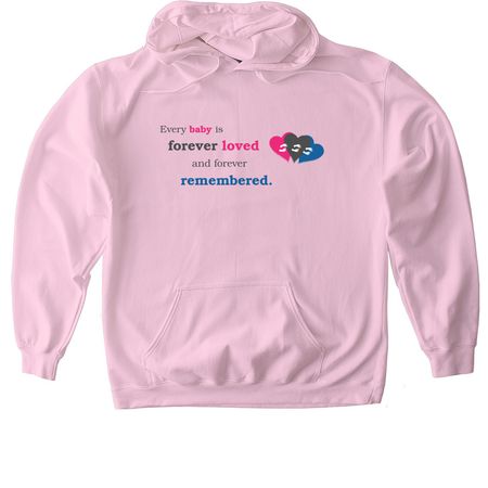 Forever Footprints Merchandise, a Light Pink Gildan Softstyle Pullover Hoodie