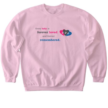 Forever Footprints Merchandise, a Light Pink Softstyle Crewneck Sweatshirt