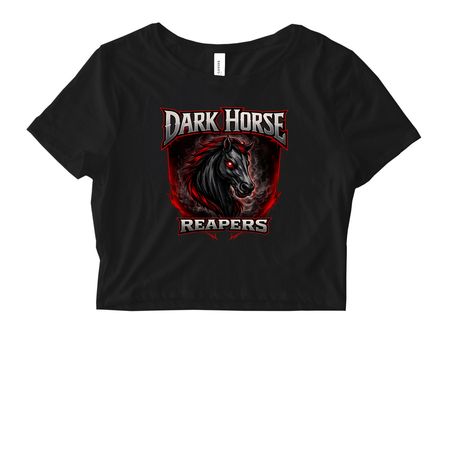 DARK HORSE REAPERS, a Black Women's Fitted Cropped Tee