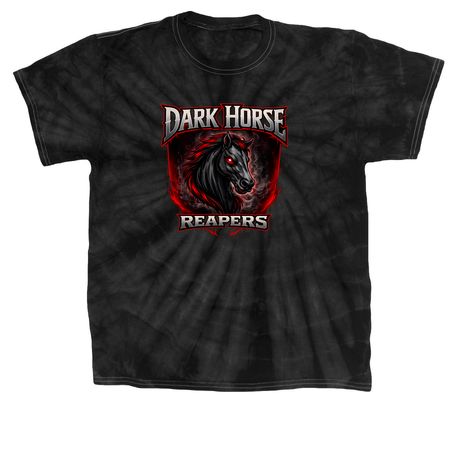 DARK HORSE REAPERS, a Black Classic Tie Dye Tee
